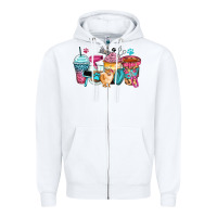 White pet groomer coffee cups Zipper Hoodie - Zillion Design Studio