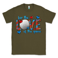 Army Green for the love of the game hockey Classic Tee - texasbilliewilder