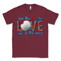 Burgundy for the love of the game hockey Classic Tee - texasbilliewilder