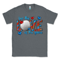 Charcoal Heather for the love of the game hockey Classic Tee - texasbilliewilder