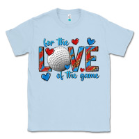 Dusty Blue for the love of the game hockey Classic Tee - texasbilliewilder