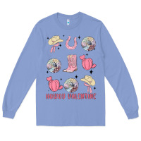 Colony Blue howdy valentine Long Sleeve Tee - MaliasSmallBusiness