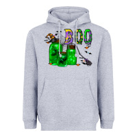 Heather Grey boo drink Heavyweight Hoodie - CowhideDigitalArt