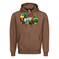 Chestnut monster truck coffee cups Zipper Hoodie - Zillion Design Studio
