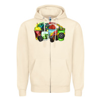 Sandshell monster truck coffee cups Zipper Hoodie - Zillion Design Studio
