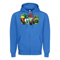 True Royal monster truck coffee cups Zipper Hoodie - Zillion Design Studio