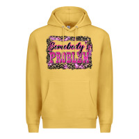 Antique Gold Western Somebody's Problem Premium Hoodie - LillyAllenDesigns