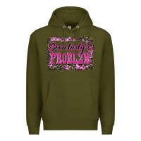 Army Green Western Somebody's Problem Premium Hoodie - LillyAllenDesigns