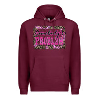 Burgundy Western Somebody's Problem Premium Hoodie - LillyAllenDesigns
