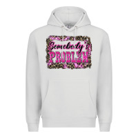 Dove Grey Western Somebody's Problem Premium Hoodie - LillyAllenDesigns