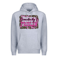 Heather Grey Western Somebody's Problem Premium Hoodie - LillyAllenDesigns