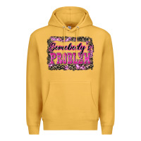 Mustard Western Somebody's Problem Premium Hoodie - LillyAllenDesigns