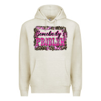 Oatmeal Heather Western Somebody's Problem Premium Hoodie - LillyAllenDesigns