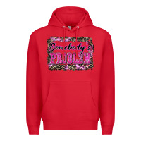 Red Western Somebody's Problem Premium Hoodie - LillyAllenDesigns
