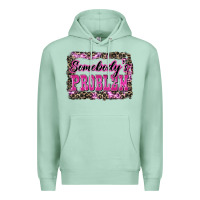 Seafoam Western Somebody's Problem Premium Hoodie - LillyAllenDesigns