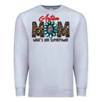 Heather Grey autism Premium Sweatshirt - CowhideDigitalArt