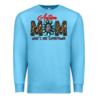 Ocean Blue autism Premium Sweatshirt - CowhideDigitalArt