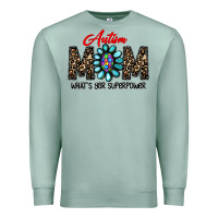 Seafoam autism Premium Sweatshirt - CowhideDigitalArt