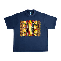 Navy softball serape leopard cowhide glitter brushstrokes Urban Heavy Tee - Artiststas