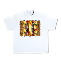 White softball serape leopard cowhide glitter brushstrokes Urban Heavy Tee - Artiststas