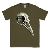 Army Green Raven Skull Classic Tee - RanaPortraitStore