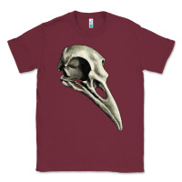 Burgundy Raven Skull Classic Tee - RanaPortraitStore