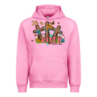 Fuchsia Pink he is risen Urban Hoodie - MaliasSmallBusiness
