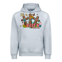 Heather Grey he is risen Urban Hoodie - MaliasSmallBusiness