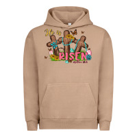 Pigment Burro he is risen Urban Hoodie - MaliasSmallBusiness