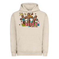 Pigment French Oak he is risen Urban Hoodie - MaliasSmallBusiness