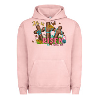Pigment Salmon he is risen Urban Hoodie - MaliasSmallBusiness