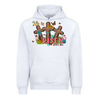 White he is risen Urban Hoodie - MaliasSmallBusiness