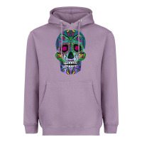 Lavender sugar skull Heavyweight Hoodie - FaDigitalArtStudio