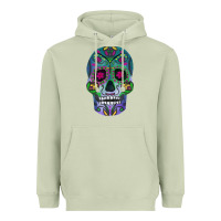 Matcha sugar skull Heavyweight Hoodie - FaDigitalArtStudio