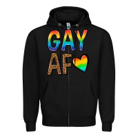 Black gay af Zipper Hoodie - texasbilliewilder