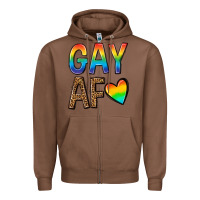 Chestnut gay af Zipper Hoodie - texasbilliewilder
