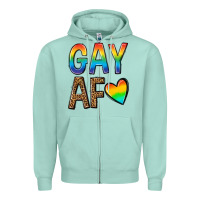 Gay Af Zipper Hoodie | Teevron