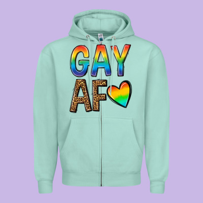 Zipper Hoodie gay af