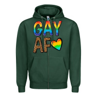 Sports Green gay af Zipper Hoodie - texasbilliewilder