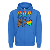 True Royal gay af Zipper Hoodie - texasbilliewilder