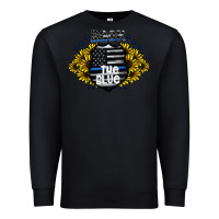 Black back the blue Premium Sweatshirt - CowhideDigitalArt