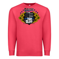 Cardinal back the blue Premium Sweatshirt - CowhideDigitalArt