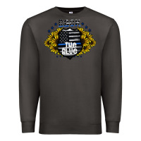 Smoke back the blue Premium Sweatshirt - CowhideDigitalArt