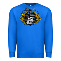 True Royal back the blue Premium Sweatshirt - CowhideDigitalArt