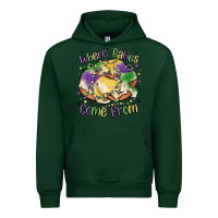 Forest Green where babies come from Urban Hoodie - MaliasSmallBusiness