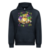 Navy where babies come from Urban Hoodie - MaliasSmallBusiness