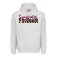 Dove Grey Western Somebody's Problem Premium Hoodie - LillyAllenDesigns