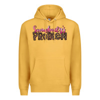 Mustard Western Somebody's Problem Premium Hoodie - LillyAllenDesigns
