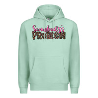 Seafoam Western Somebody's Problem Premium Hoodie - LillyAllenDesigns