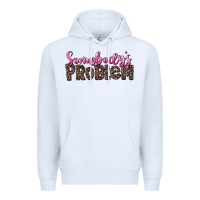 White Western Somebody's Problem Premium Hoodie - LillyAllenDesigns